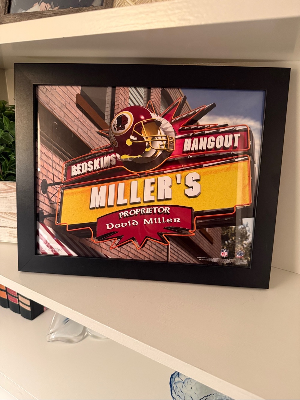 The Washington Redskins NFL Tavern Sign W/Redskins Logo and Helmet HTTR